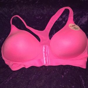 Front closure mesh racerback 2XL bra